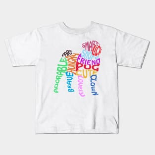 Pug Word Cloud Kids T-Shirt